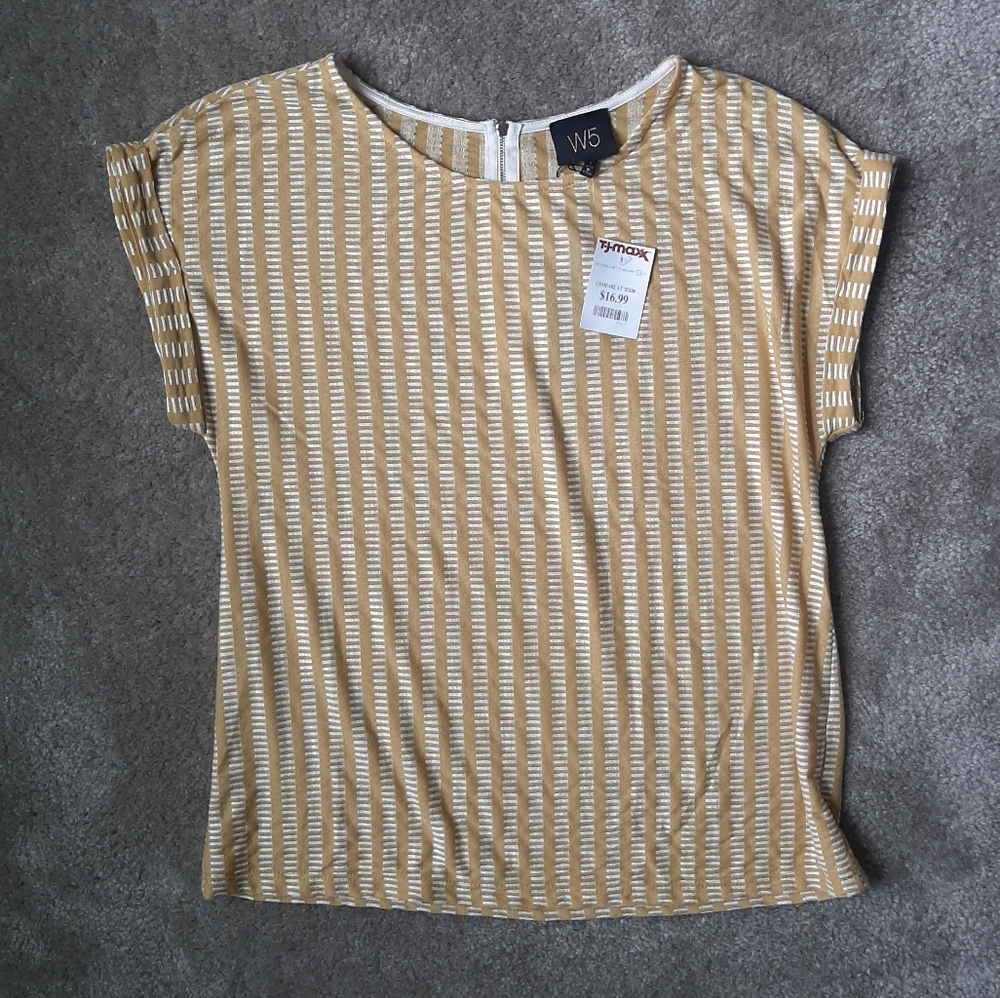 Striped yellow shirt